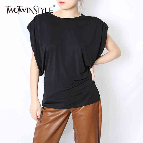twowinsyle minimalist loose shirt for women o neck sleeveless black large size casual shirts female summer ide 210524, White
twowinsyle minimalist loose shirt for women o neck sleeveless black large size casual shirts female summer ide 210524, White