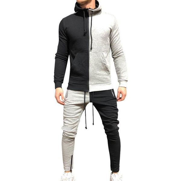 men's tracksuits 2021 tracksuit men 2 pieces set sweatshirt + sweatpants sportswear zipper hoodies casual mens clothing ropa hombre siz, Gray
men's tracksuits 2021 tracksuit men 2 pieces set sweatshirt + sweatpants sportswear zipper hoodies casual mens clothing ropa hombre siz, Gray