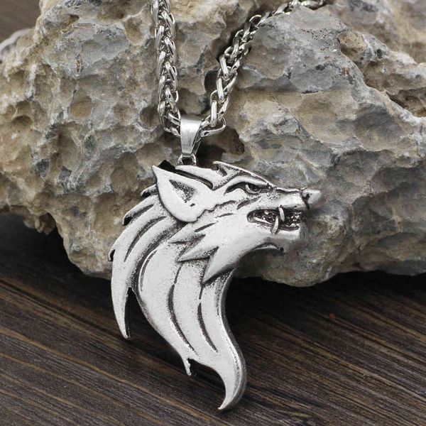 selling two-color nordic myth viking celtic wolf head pendant necklace for men long, Silver
selling two-color nordic myth viking celtic wolf head pendant necklace for men long, Silver