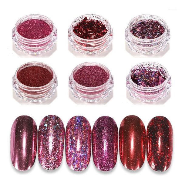 6pcs/set manicure finger nail polish powder shiny glitter art beauty decoration supplies ornament mpwell1, Silver;gold
6pcs/set manicure finger nail polish powder shiny glitter art beauty decoration supplies ornament mpwell1, Silver;gold
