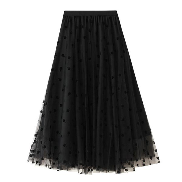 women skirts a-line pleated long tulle skirt tutu femme high waisted runway soft mesh skirts womens jupe 210524, Black
women skirts a-line pleated long tulle skirt tutu femme high waisted runway soft mesh skirts womens jupe 210524, Black