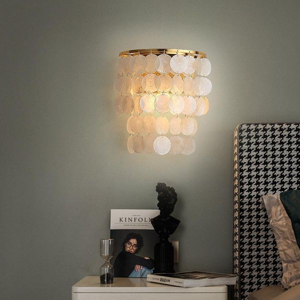 wall lamps modern simple led creasive white natural shell bedside light gold metal for living room restaurant el
wall lamps modern simple led creasive white natural shell bedside light gold metal for living room restaurant el