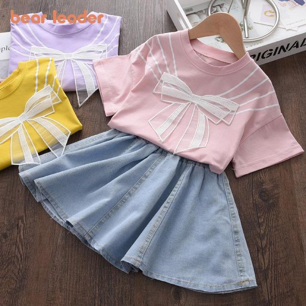 clothing sets bear leader girls casual summer kids baby lace bow t-shirt and denim skirt outfits 2pcs children sweet suits 2-6y, White
clothing sets bear leader girls casual summer kids baby lace bow t-shirt and denim skirt outfits 2pcs children sweet suits 2-6y, White