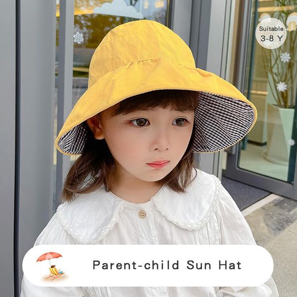 caps & hats parent-child fisherman hat kids cotton big brim climbing outdoor beach cap seaside travel summer sunscreen women men sun, Yellow
caps & hats parent-child fisherman hat kids cotton big brim climbing outdoor beach cap seaside travel summer sunscreen women men sun, Yellow