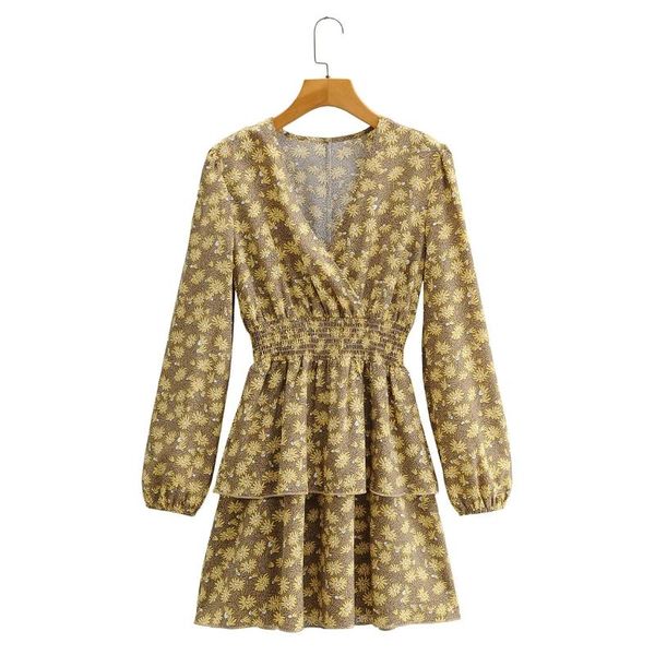spring women floral print elastic waist mini dress female v neck long sleeve clothes casual lady loose vestido d7055 dresses, Black;gray
spring women floral print elastic waist mini dress female v neck long sleeve clothes casual lady loose vestido d7055 dresses, Black;gray