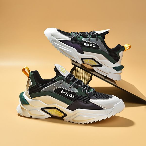 464748 size spring luminous sports mens shoes breathable clunky sneakers casual fashion shoes running shoes, Black;white
464748 size spring luminous sports mens shoes breathable clunky sneakers casual fashion shoes running shoes, Black;white