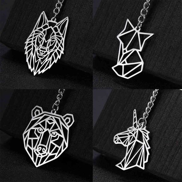 cooltime keychain fox tiger wolf bear animal stainless steel heart cat crane dog unicorn rabbit men women gift key chain, Silver
cooltime keychain fox tiger wolf bear animal stainless steel heart cat crane dog unicorn rabbit men women gift key chain, Silver