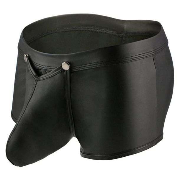 underpants faux leather trunks men boxer briefs mens wet look removable pouch shorts underwear big peni sheath panties boyshort a50, Black;white
underpants faux leather trunks men boxer briefs mens wet look removable pouch shorts underwear big peni sheath panties boyshort a50, Black;white