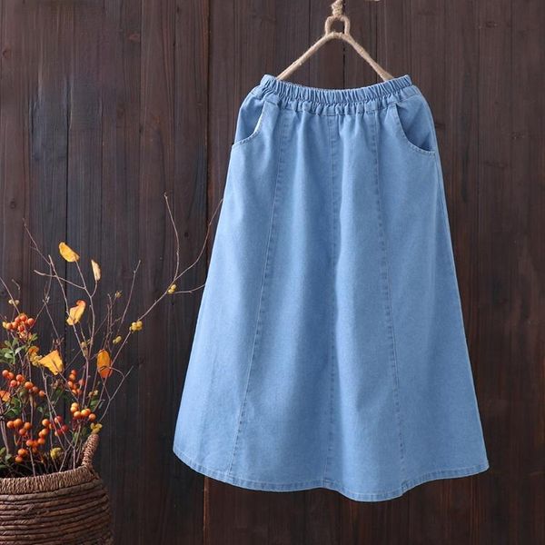 skirts denim pockets solid skirt mid-calf natural casual a-line women summer dm001, Black
skirts denim pockets solid skirt mid-calf natural casual a-line women summer dm001, Black