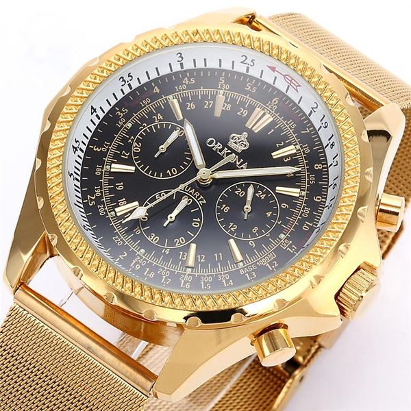wristwatches mg. orkina montres golden stainless steel mesh band miyota js20 quartz satch chronograph watch relogio masculino dourado, Slivery;brown
wristwatches mg. orkina montres golden stainless steel mesh band miyota js20 quartz satch chronograph watch relogio masculino dourado, Slivery;brown