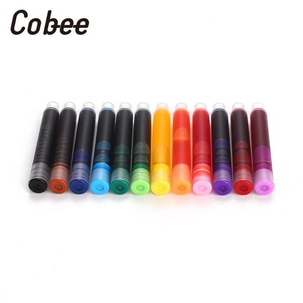 fountain pens 12pcs/set colourful ink sac pen cartridges refills drawing school office stationer supplies
fountain pens 12pcs/set colourful ink sac pen cartridges refills drawing school office stationer supplies