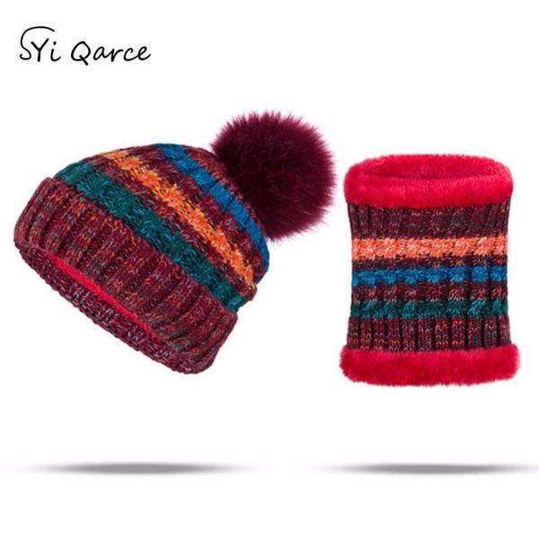 hats, scarves & gloves sets syi qarce 2 pcs/set women warm winter thick knitted hat with scarf set for outdoor sprorts ring cap nt075-79, Blue;gray
hats, scarves & gloves sets syi qarce 2 pcs/set women warm winter thick knitted hat with scarf set for outdoor sprorts ring cap nt075-79, Blue;gray
