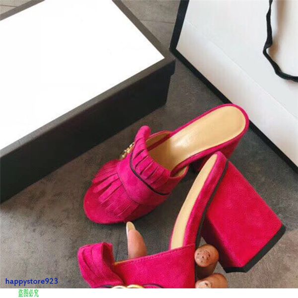 t117b 2021 leather fish mouth toe heels famous slippers women shoes flip flop retro fashion tassels high footwear pumps, Black
t117b 2021 leather fish mouth toe heels famous slippers women shoes flip flop retro fashion tassels high footwear pumps, Black