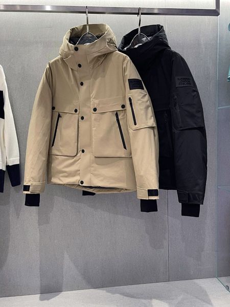 branded men nylon short down jacket designer male padded hood snap button zip pocket winter warm outwear, Black
branded men nylon short down jacket designer male padded hood snap button zip pocket winter warm outwear, Black