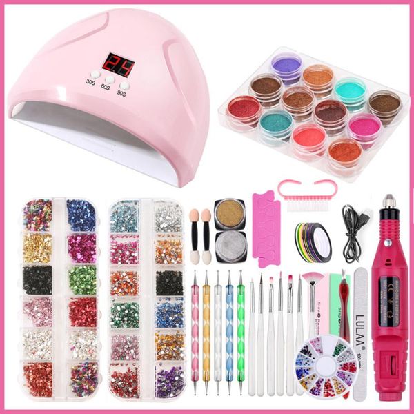54/24w acrylic gel poly nail kit extension glitter uv building jelly polish enhancement manicure tools art kits
54/24w acrylic gel poly nail kit extension glitter uv building jelly polish enhancement manicure tools art kits