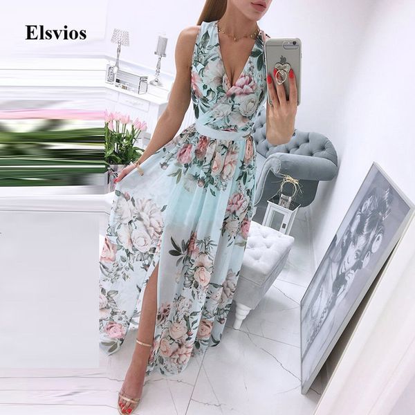 casual dresses elegant floral print beach long women deep v-neck split party 2021 summer sleeveless chiffon maxi vestido auhb, Black;gray
casual dresses elegant floral print beach long women deep v-neck split party 2021 summer sleeveless chiffon maxi vestido auhb, Black;gray