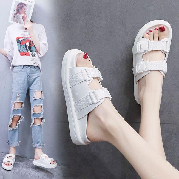 buckle sandals breathable stylish slippers women beach and outdoor light leisure flats platform slipper 2021, Black
buckle sandals breathable stylish slippers women beach and outdoor light leisure flats platform slipper 2021, Black