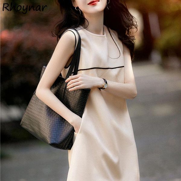 casual dresses sleeveless dress women mini o-neck simple ladies vintage office fashion loose soft streetwear summer chic s-4xl elegant ins, Black;gray
casual dresses sleeveless dress women mini o-neck simple ladies vintage office fashion loose soft streetwear summer chic s-4xl elegant ins, Black;gray