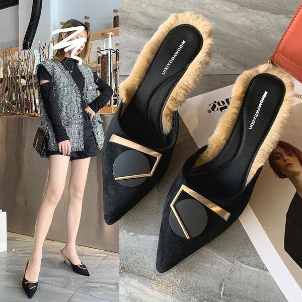 nice winter autumn elegant women slippers europe style flat heels warm shoes woman faux fur ladies outside metal loafer1, Black
nice winter autumn elegant women slippers europe style flat heels warm shoes woman faux fur ladies outside metal loafer1, Black