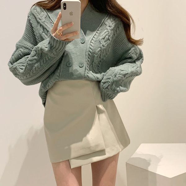 sweaters autumn winter wear lady casual slim versatile long sleeve v-neck korean double breasted knitted twist cardigan, White;black
sweaters autumn winter wear lady casual slim versatile long sleeve v-neck korean double breasted knitted twist cardigan, White;black