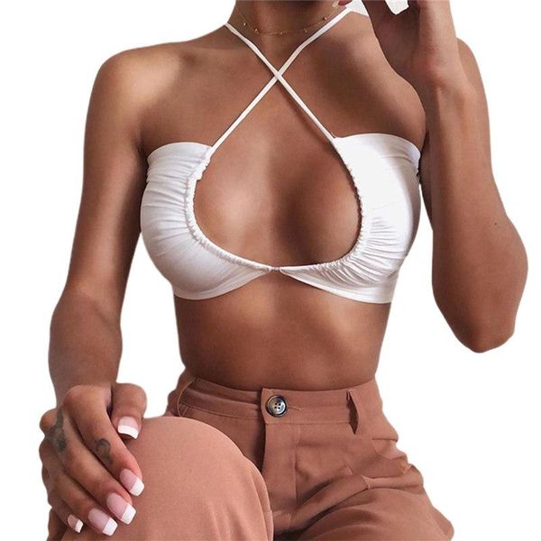 women's tanks & camis women criss cross halter bandage crop wrap cut out active bustier bra cami camisole top, White
women's tanks & camis women criss cross halter bandage crop wrap cut out active bustier bra cami camisole top, White