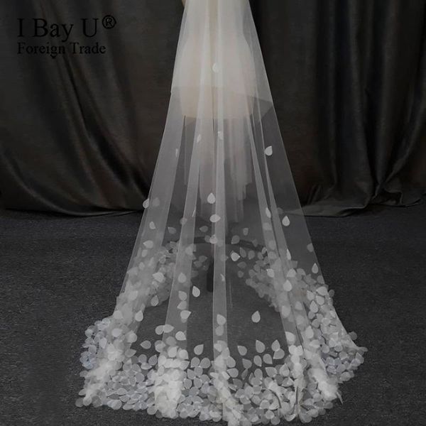 bridal veils high end ivory beaded chapel wedding veil with flowers beautiful petal metal comb bride accessories, Black
bridal veils high end ivory beaded chapel wedding veil with flowers beautiful petal metal comb bride accessories, Black