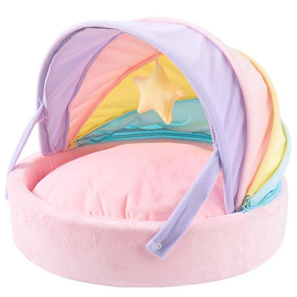 cat beds & furniture legendog cute pet sleeping bed semi-closed rainbow round cushion house soft long plush dog puppy calming
cat beds & furniture legendog cute pet sleeping bed semi-closed rainbow round cushion house soft long plush dog puppy calming