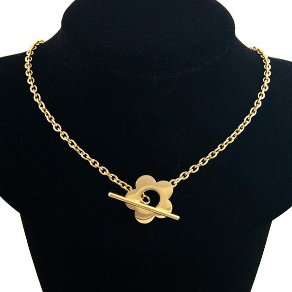 chokers plum blossom t buckle cable chain choker necklace for women flower lariat lock collar stainless steel jewelry party charm, Golden;silver
chokers plum blossom t buckle cable chain choker necklace for women flower lariat lock collar stainless steel jewelry party charm, Golden;silver