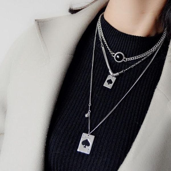 chains s925 sterling silver custom playing card spades ace necklace female retro hip hop clavicle chain tide net red niche
chains s925 sterling silver custom playing card spades ace necklace female retro hip hop clavicle chain tide net red niche