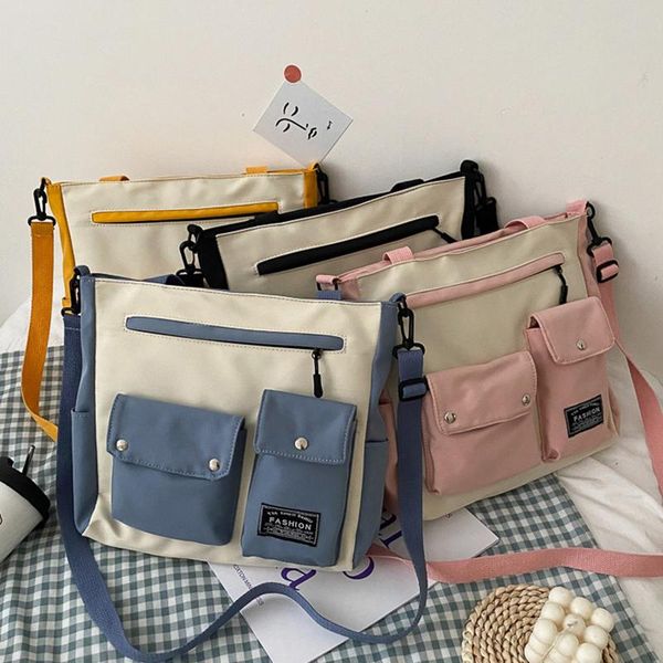 fashion casual student canvas shoulder bags large capacity book handbag crossbody purse big totes bag
fashion casual student canvas shoulder bags large capacity book handbag crossbody purse big totes bag