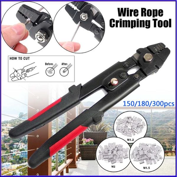 professional hand tool sets up to 2.2mm wire rope crimping swager crimpers fishing plier with crimp sleeves kit 150/180/300 pcs
professional hand tool sets up to 2.2mm wire rope crimping swager crimpers fishing plier with crimp sleeves kit 150/180/300 pcs