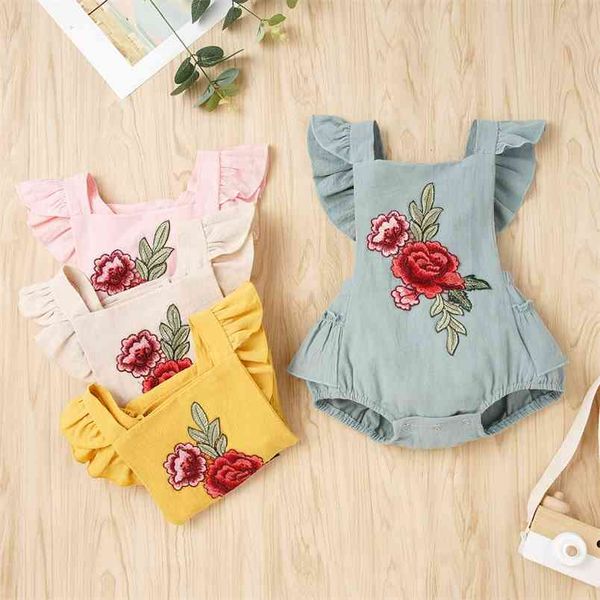 summer baby romper girl clothes embroidered sleeveless flower bodysuit clothing costume 210528, Blue
summer baby romper girl clothes embroidered sleeveless flower bodysuit clothing costume 210528, Blue