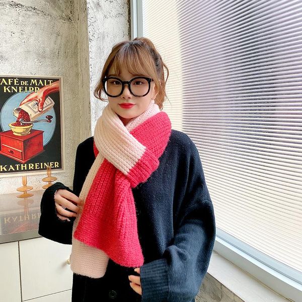 scarves 2021korean version winter cashmere knitted splicing women's scarf sweet and lovely girl sense thickened warm withshawl, Blue;gray
scarves 2021korean version winter cashmere knitted splicing women's scarf sweet and lovely girl sense thickened warm withshawl, Blue;gray
