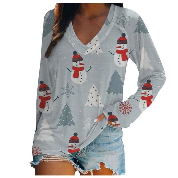 women's blouses & shirts plus size casual fashion christmas print v-neck long sleeve blouse blusas mujer de moda 2021, White
women's blouses & shirts plus size casual fashion christmas print v-neck long sleeve blouse blusas mujer de moda 2021, White