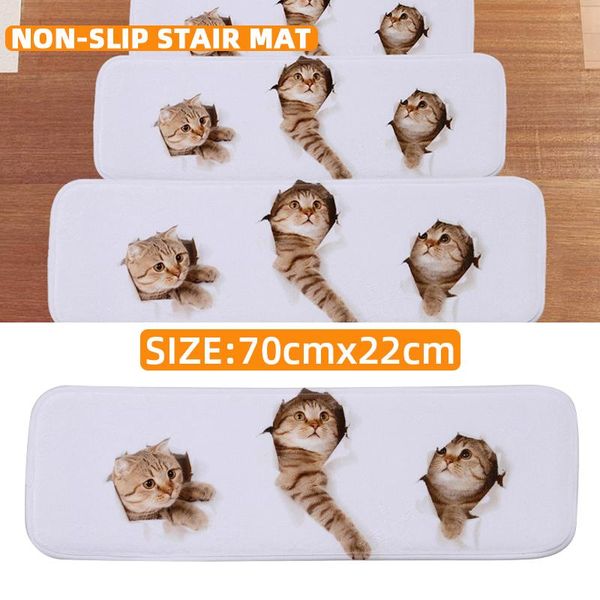 carpets 14pcs pvc household coral velvet washing cute cat printing stair mat anti-slip soundproof rug home decoration 70x22cm
carpets 14pcs pvc household coral velvet washing cute cat printing stair mat anti-slip soundproof rug home decoration 70x22cm