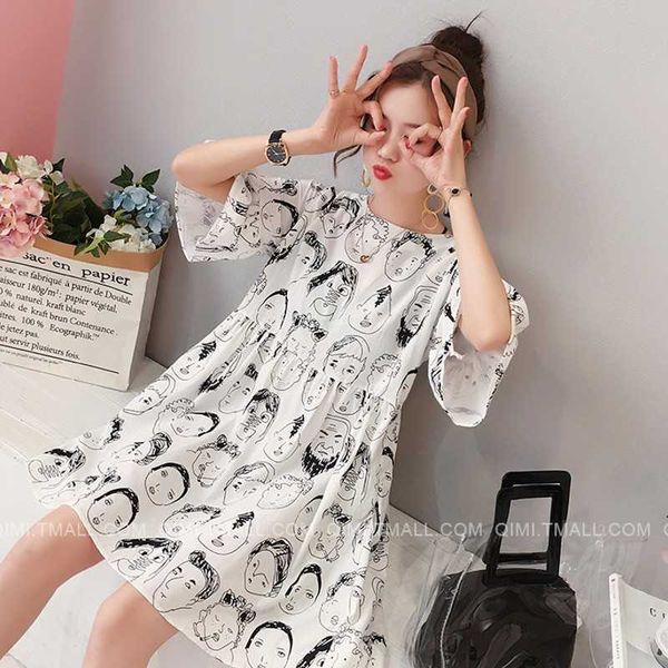 summer women mini dress plus size casual blouse shirt dresso-neck short beach shift dresses loose flare sleeve party vestidos 210601, Black;gray
summer women mini dress plus size casual blouse shirt dresso-neck short beach shift dresses loose flare sleeve party vestidos 210601, Black;gray