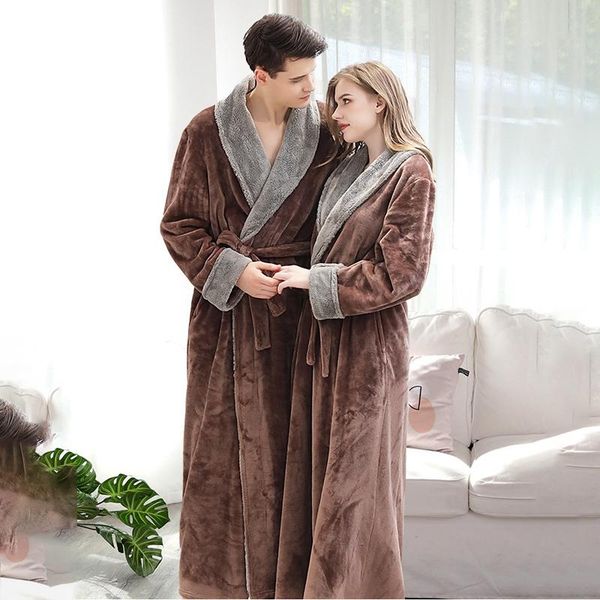 women's sleepwear couple pajamas women men bath robe loungewear flannel thicken for winter warm bathrobe long sleeve, Black;red
women's sleepwear couple pajamas women men bath robe loungewear flannel thicken for winter warm bathrobe long sleeve, Black;red