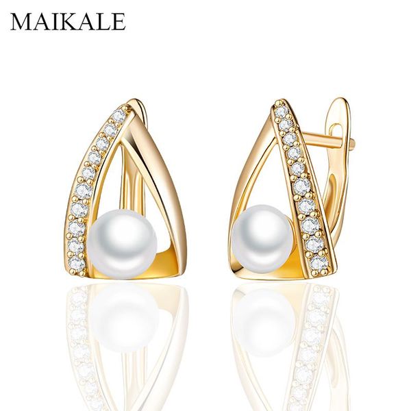 stud maikale fashion gold/silver triangle cubic zirconia earrings with pearl for women jewelry gift accessories, Golden;silver
stud maikale fashion gold/silver triangle cubic zirconia earrings with pearl for women jewelry gift accessories, Golden;silver