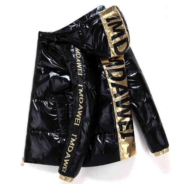 couple white duck short lter sier shiny and women's hooded thick loose down et men's cloth, Black;white
couple white duck short lter sier shiny and women's hooded thick loose down et men's cloth, Black;white