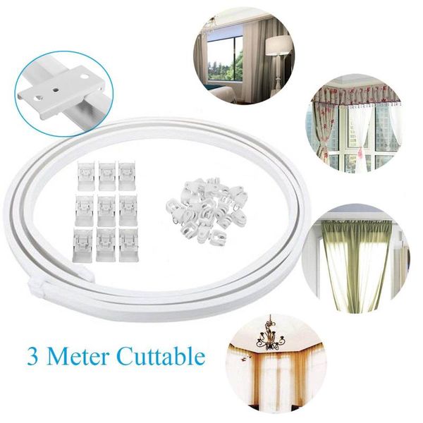 meter window curtain track nano cuttable rail bendable for home straight bay windows decoration & drapes
meter window curtain track nano cuttable rail bendable for home straight bay windows decoration & drapes