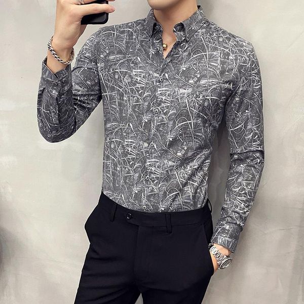 Men's Casual Shirts Floral Men Long Sleeve Slim Fit Shirt Formal Business Dress Male Clothes Social Party Blouse Chemise Homme HU2B, White;black
Men's Casual Shirts Floral Men Long Sleeve Slim Fit Shirt Formal Business Dress Male Clothes Social Party Blouse Chemise Homme HU2B, White;black