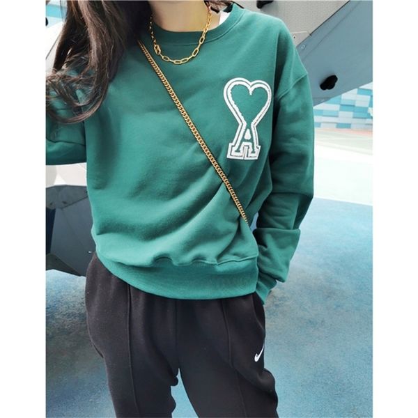 21 early spring new style simple fashion peach heart embroidery terry sweater women's 272 weixin details, Black
21 early spring new style simple fashion peach heart embroidery terry sweater women's 272 weixin details, Black