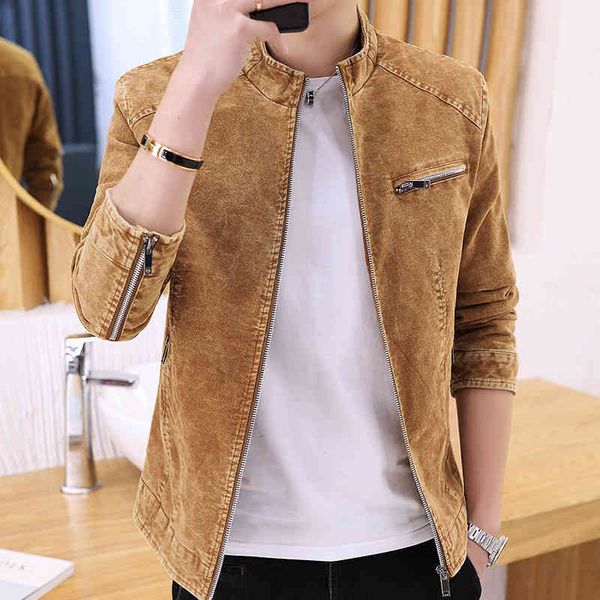 men's jackets fashion denim jacket slim men clothing vintage zipper long sleeve casual outerwear male skinny jeans coats chaquetas, Black;brown
men's jackets fashion denim jacket slim men clothing vintage zipper long sleeve casual outerwear male skinny jeans coats chaquetas, Black;brown