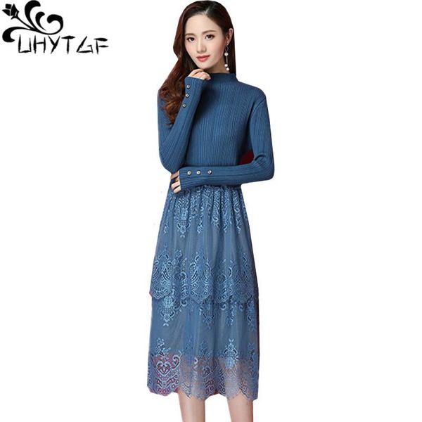 casual dresses uhytgf 2021 fashion knit pullover dress women long sleeve lace autumn winter sweater solid color plus size female174, Black;gray
casual dresses uhytgf 2021 fashion knit pullover dress women long sleeve lace autumn winter sweater solid color plus size female174, Black;gray