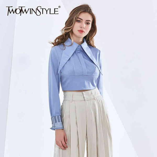 solid blouses for women lapel long sleeve ruched loose patchwork diamonds short shirts female autumn clothing 210423, White
solid blouses for women lapel long sleeve ruched loose patchwork diamonds short shirts female autumn clothing 210423, White