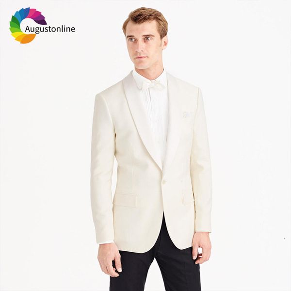 men's suits & blazers ivory wedding groom wear slim fit men tuxedos terno 2pieces (jacket+pants) groomsman bridegroom blazer costu, White;black
men's suits & blazers ivory wedding groom wear slim fit men tuxedos terno 2pieces (jacket+pants) groomsman bridegroom blazer costu, White;black