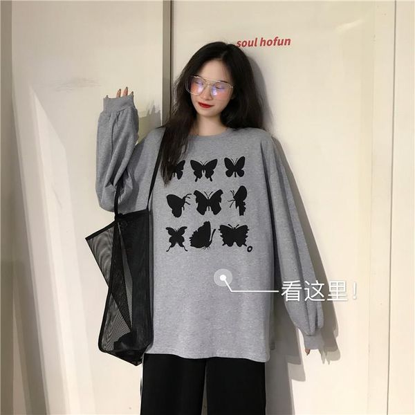 women's hoodies & sweatshirts korean style spring autumn clothing print mujer de moda loose long sleeve casual pullovers, Black
women's hoodies & sweatshirts korean style spring autumn clothing print mujer de moda loose long sleeve casual pullovers, Black