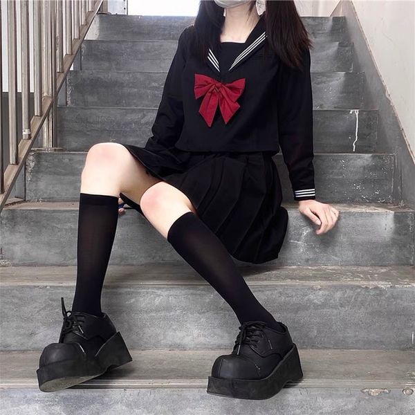 japanese school uniforms style -2xl student girls navy costume women black jk suit sailor blouse pleated skirt set 220310, Red;black
japanese school uniforms style -2xl student girls navy costume women black jk suit sailor blouse pleated skirt set 220310, Red;black
