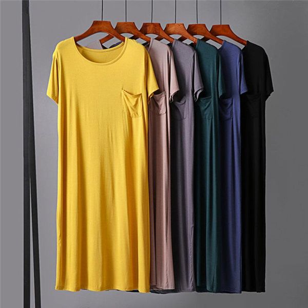women's sleepwear plus size summer women nightdress short sleeves solid nightgowns elastic casual loose dress thin sleepdress, Black;red
women's sleepwear plus size summer women nightdress short sleeves solid nightgowns elastic casual loose dress thin sleepdress, Black;red