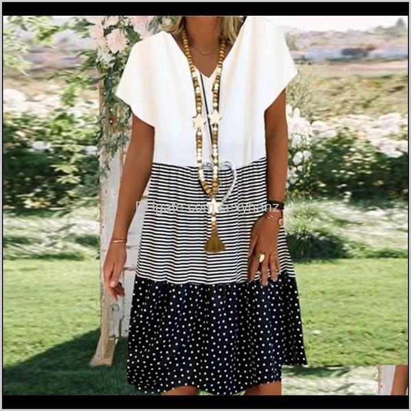 dresses vintage vneck striped dots print party women spring summer short sleeve dress elegant plus size patchwork casual dresses1 ircd byvid, Black;gray
dresses vintage vneck striped dots print party women spring summer short sleeve dress elegant plus size patchwork casual dresses1 ircd byvid, Black;gray